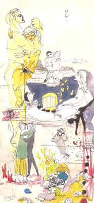 Aquarell Gislindes f�r Klaus